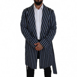 Accappatoio con fodera stampata Martini blu nero - IT48 - M