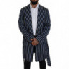 Accappatoio con fodera stampata Martini blu nero - IT48 - M