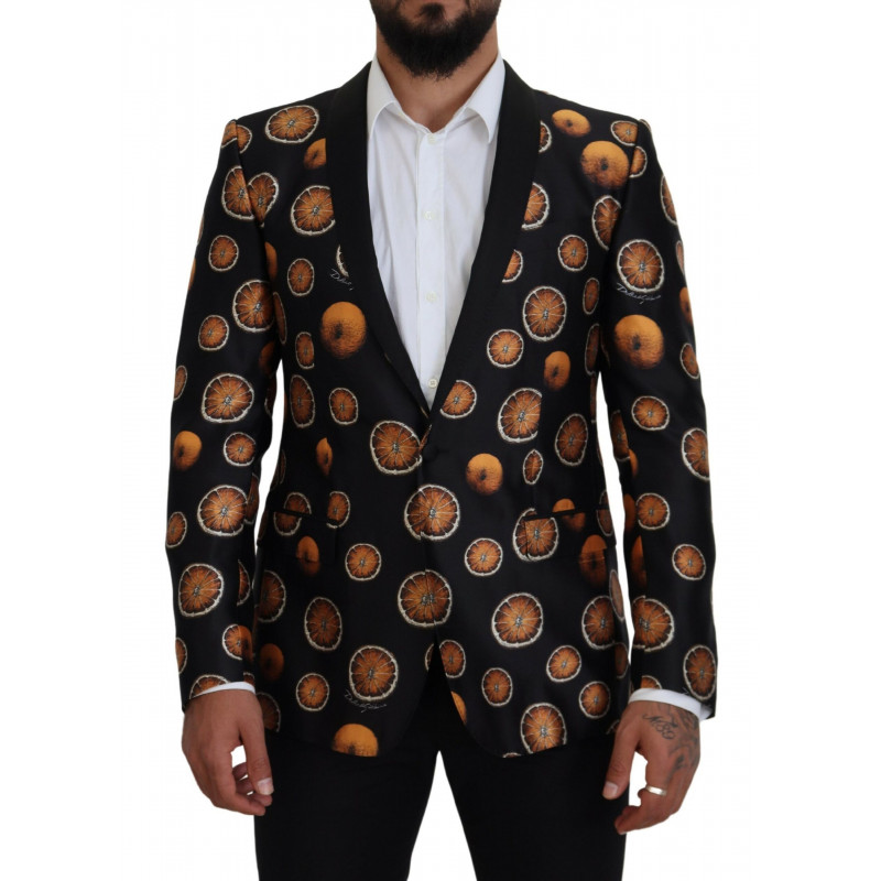 Blazer Martini con cappotto stampato arancione nero - IT50 - L