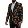 Blazer Martini con cappotto stampato arancione nero - IT50 - L