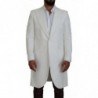 Giacca trench in broccato floreale bianco - IT48 - M