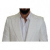 Giacca trench in broccato floreale bianco - IT48 - M