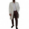 Giacca trench in broccato floreale bianco - IT48 - M