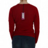 Maglione di cachemire pullover girocollo rosso - S