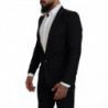 Cappotto formale in lana nera Blazer Martini - IT44 - XS