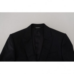 Cappotto formale in lana nera Blazer Martini - IT44 - XS