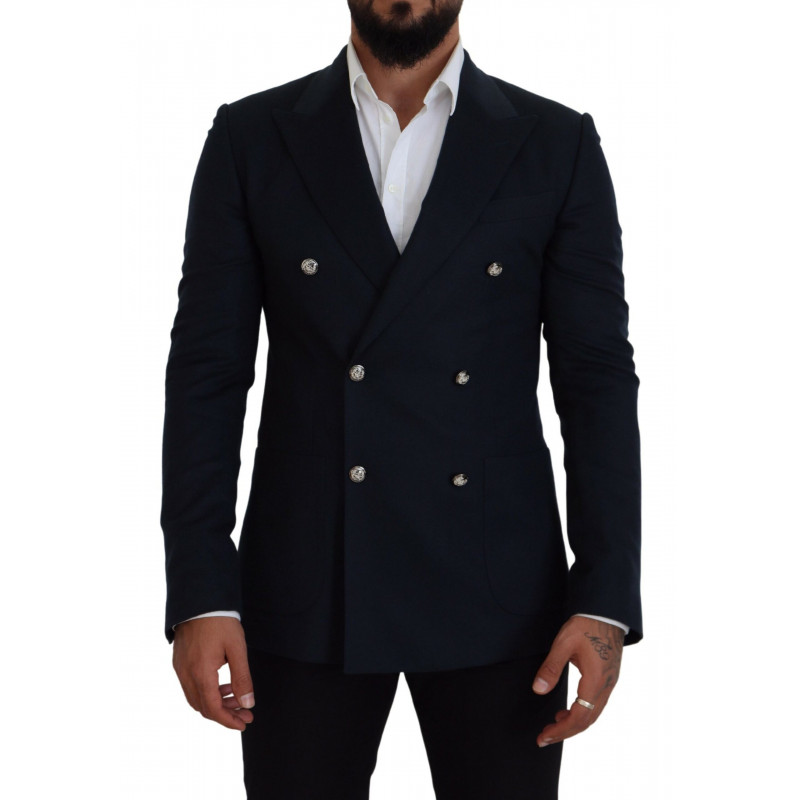 Blazer cappotto formale doppiopetto blu - IT48 - M