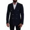 Blazer cappotto formale doppiopetto blu - IT48 - M