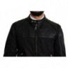 Giubbotto bomber da uomo con zip intera in nylon nero - IT52 - XL
