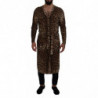 Maglione cardigan in lana leopardata marrone - IT48 - M