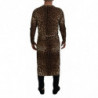 Maglione cardigan in lana leopardata marrone - IT48 - M