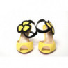 Sandalo fiore giallo nero con punta aperta - EU35/US4.5