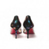 Sandalo Spikes in Pvc Nero Perlescente con Tacco - EU34.5/US4.5