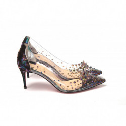 Sandalo Spikes in Pvc Nero...