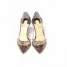 Sandalo Spikes in Pvc Nero Perlescente con Tacco - EU35.5/US5
