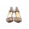 Sandalo Spikes in Pvc Nero Perlescente con Tacco - EU35.5/US5