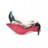 Sandalo Spikes in Pvc Nero Perlescente con Tacco - EU35.5/US5