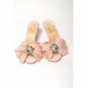 Scarpe basse borchiate con tacco gattino multicolore - EU35/US4.5