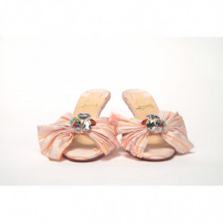Scarpe basse borchiate con tacco gattino multicolore - EU35/US4.5