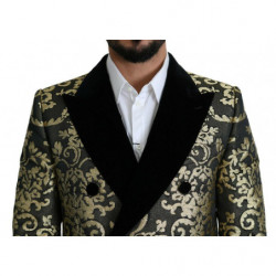 Giacca SICILIA Cappotto Lungo Jacquard Nero Oro - IT52 - XL