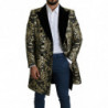 Giacca SICILIA Cappotto Lungo Jacquard Nero Oro - IT52 - XL