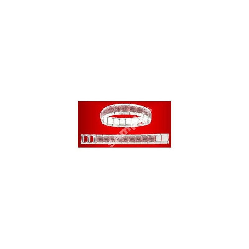 Bracciale Inox Elastico - Colore Rosso