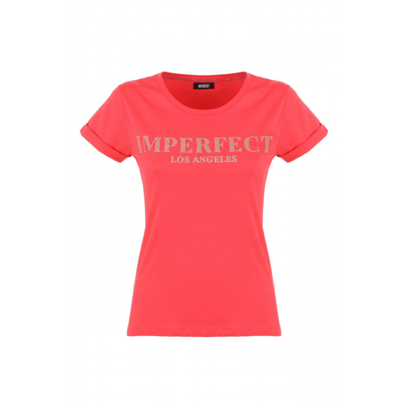 Top e maglietta in cotone rosa - XS