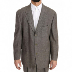 Abito monopetto regolare in lana marrone - IT54 - XL