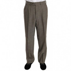 Abito monopetto regolare in lana marrone - IT54 - XL