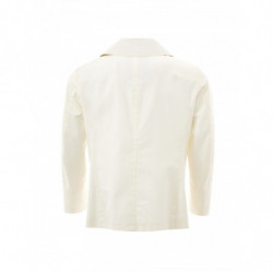 Giacca Doppiopetto in Cotone Bianco - IT50 - L