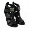 Scarpe spillo pipistrello tacco alto pelle nera - EU37/US6.5