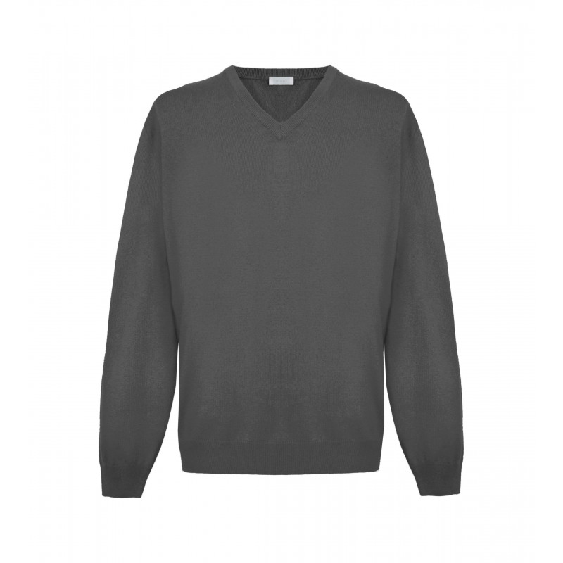 Maglione in cashmere grigio - XXL