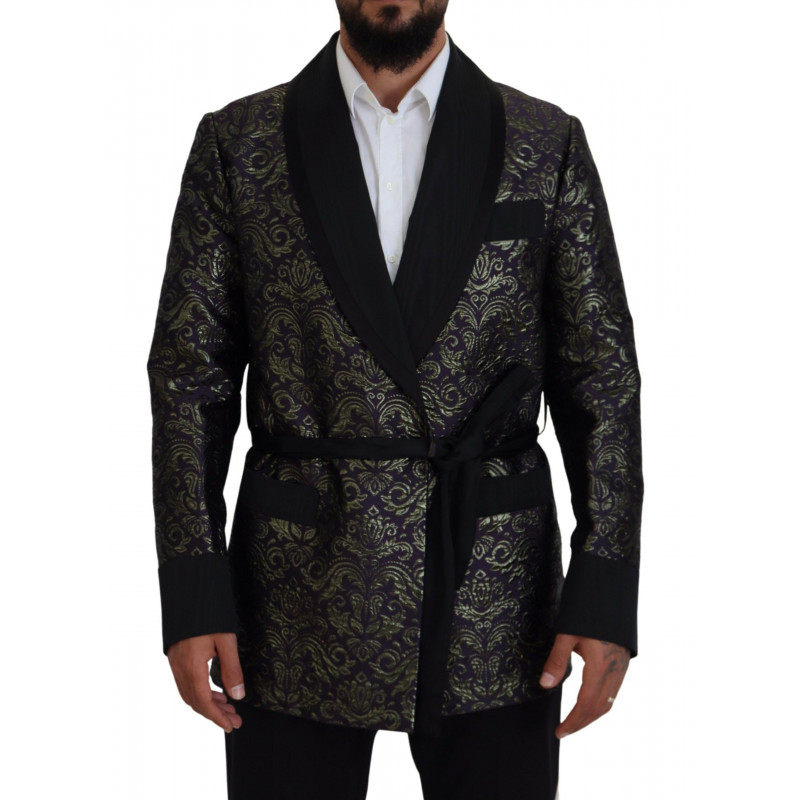 Abito blazer con giacca barocca viola oro - IT52 - L