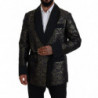 Abito blazer con giacca barocca viola oro - IT52 - L