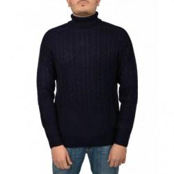Maglione acrilico blu - XL