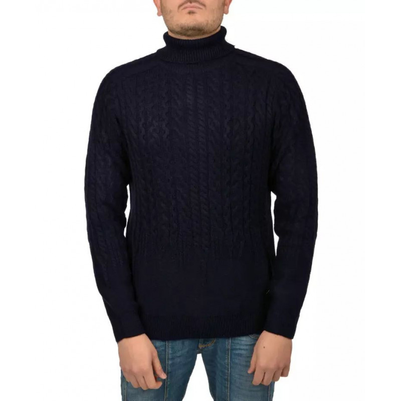 Maglione acrilico blu - XL