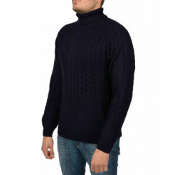 Maglione acrilico blu - XL