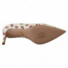 Décolleté con tacchi a spillo floreali in pelle bianca - EU39/US8.5