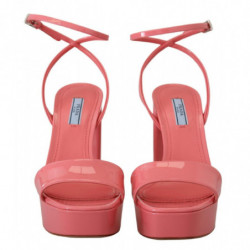 Sandali vernice rosa Sandali tacco cinturino alla caviglia - EU37/U