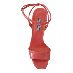 Sandali vernice rosa Sandali tacco cinturino alla caviglia - EU38/U