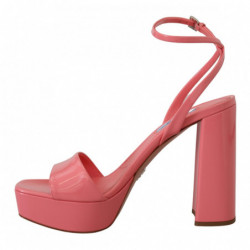 Sandali vernice rosa Sandali tacco cinturino alla caviglia - EU38.5