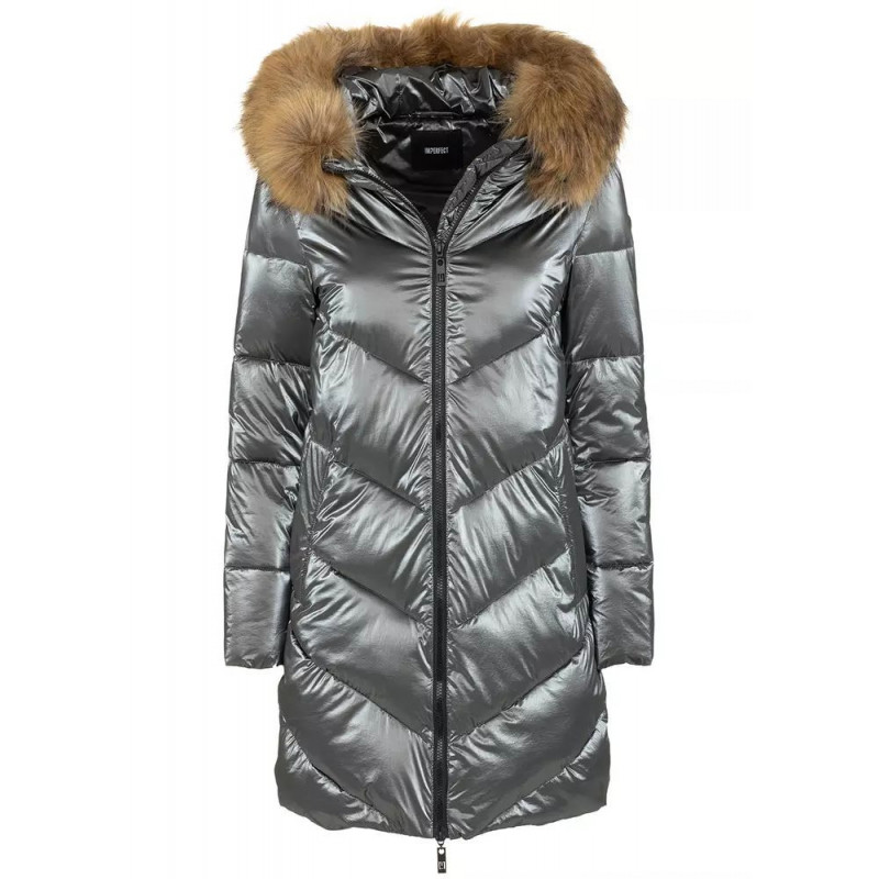 Giacche e cappotto in poliammide grigio - S