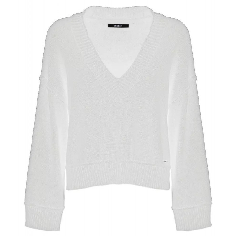 Maglione in poliestere beige - L