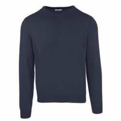 Maglione di lana blu - L