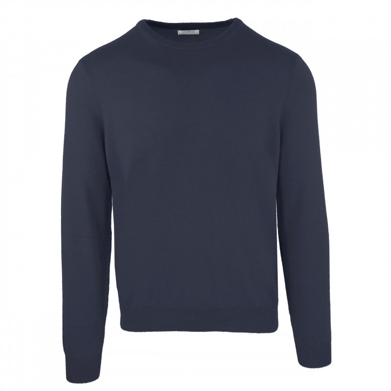 Maglione di lana blu - L