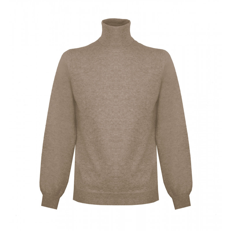 Maglione in cashmere beige - S