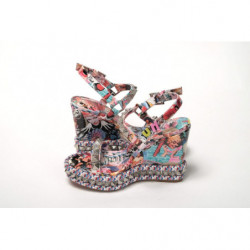 Zeppa con tacco alto in vernice Pyraclou 110 multicolore - EU35/US4.5