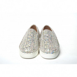 Sneaker piatta da donna barca rotelle bianca Ab/Clear Ab - EU35.5/US5