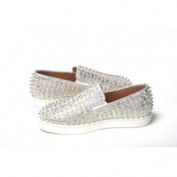 Sneaker piatta da donna barca rotelle bianca Ab/Clear Ab - EU35.5/US5