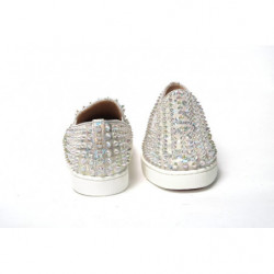 Sneaker piatta da donna barca rotelle bianca Ab/Clear Ab - EU35.5/US5